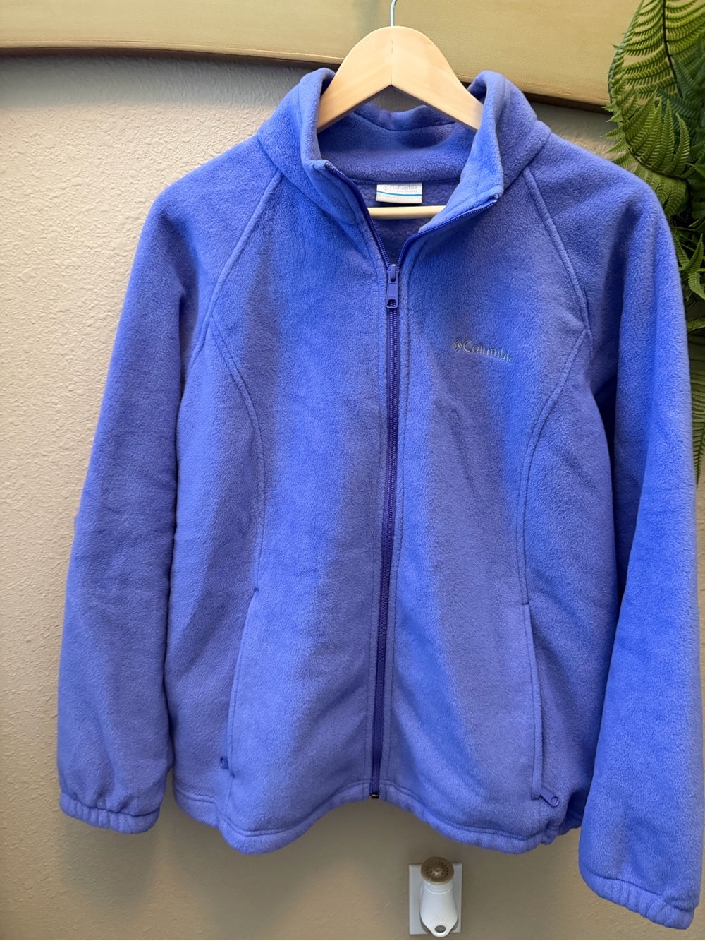 Women’s 1X NWOT Columbia Periwinkle Full-Zip Fleece Jacket